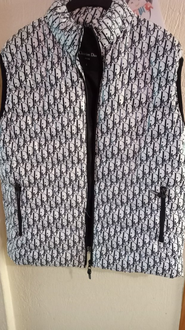 Christian Dior Siyah beyaz erkek yelek - Görsel 3