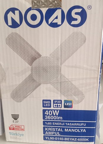 Beyaz kristal ampul - Görsel 3