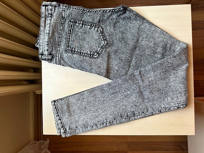 H&M Gri Kot Pantolon Jeans