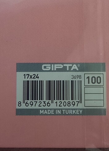 GIPTA 17x24 not defteri ajanda 100 yaprak çizgili - Görsel 4