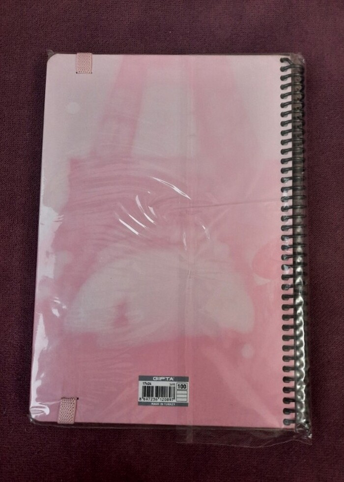 GIPTA 17x24 not defteri ajanda 100 yaprak çizgili - Görsel 2