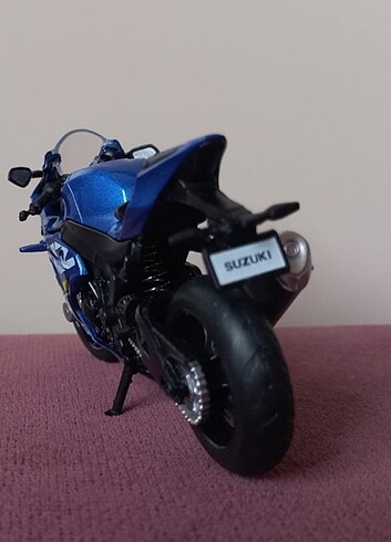 Beden 1:18 Kawasaki Ninja H2R Sivah Motosiklet Modeli- Stand ile Detay