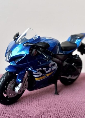 Beden Renk 1:18 Kawasaki Ninja H2R Sivah Motosiklet Modeli- Stand ile Detay