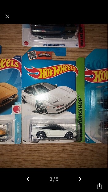 Beden Hot Wheels Honda Civic Acura NSX İkili Set Arabalar Lot