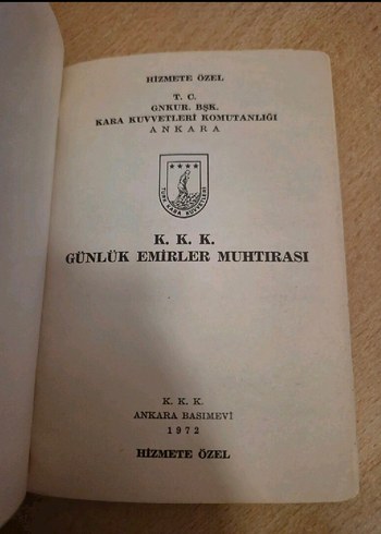1972 Kara Kuvvetleri Günlük Emirler Muhtırası - Görsel 2