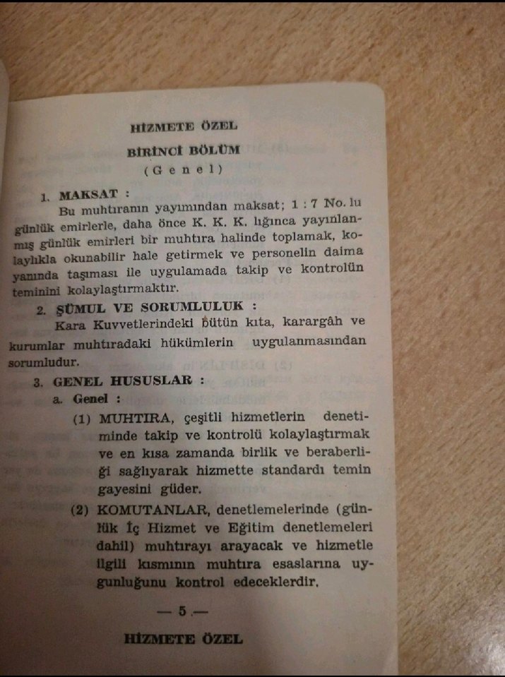 1972 Kara Kuvvetleri Günlük Emirler Muhtırası - Görsel 5
