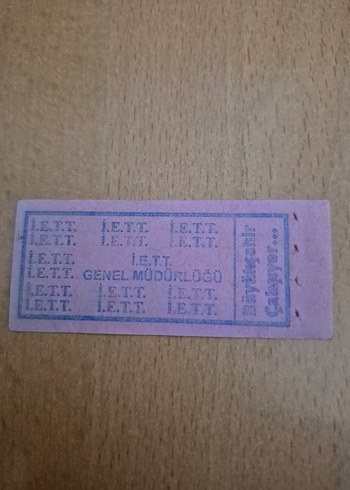 İETT İstanbul Ulaşım Bileti Hatırası - Görsel 2