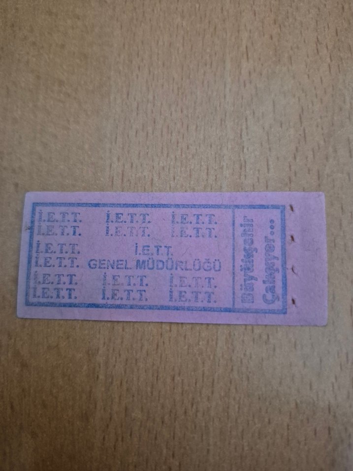 İETT İstanbul Ulaşım Bileti Hatırası - Görsel 2