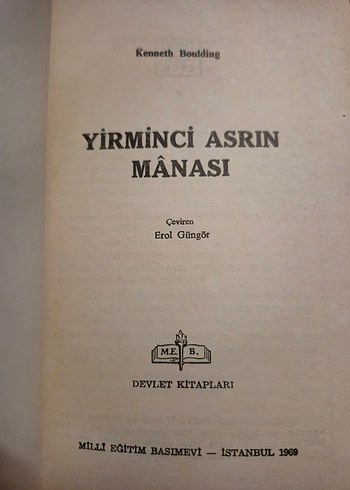 Yirminci Asrın Manası - Kenneth Boulding - Görsel 2