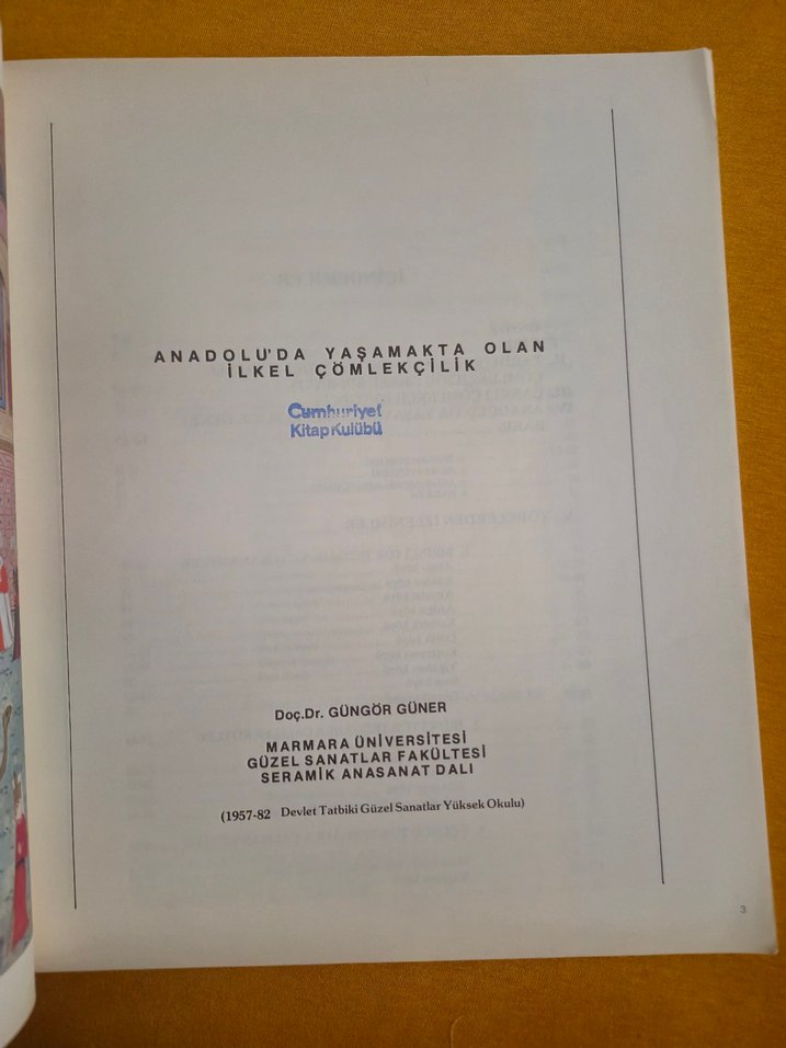 Anadolu'da Yaşamakta Olan İlkel Çömlekçilik Kitabı - Görsel 2
