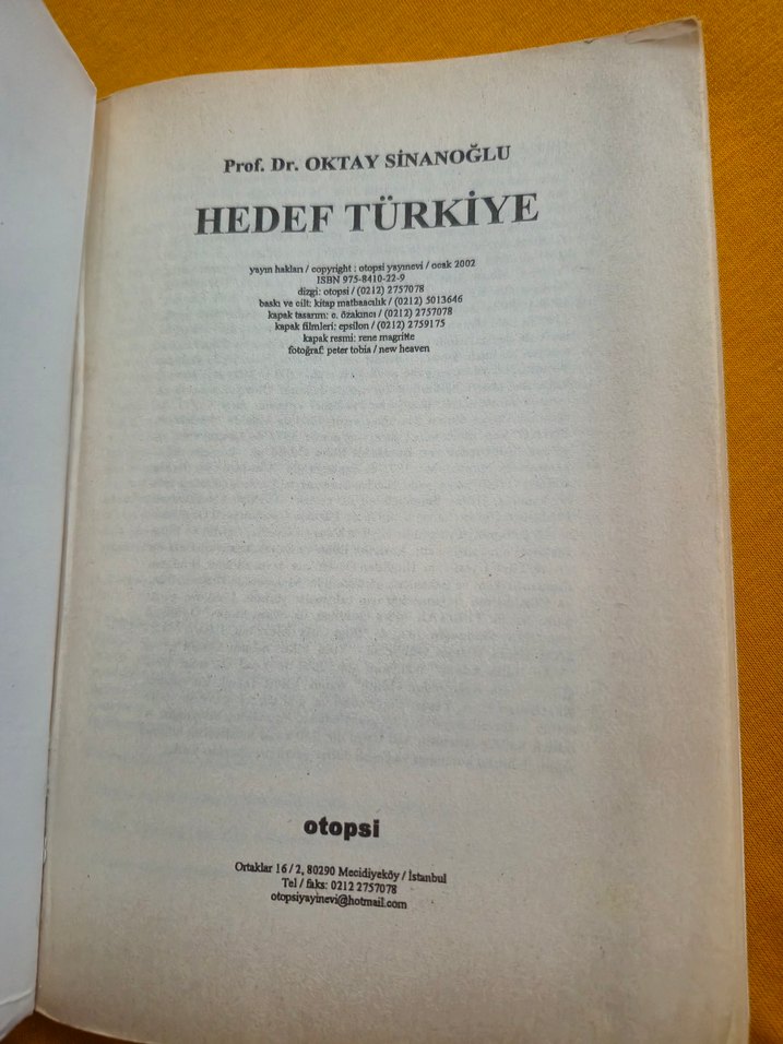 Hedef Türkiye Oktay Sinanoğlu - Görsel 3