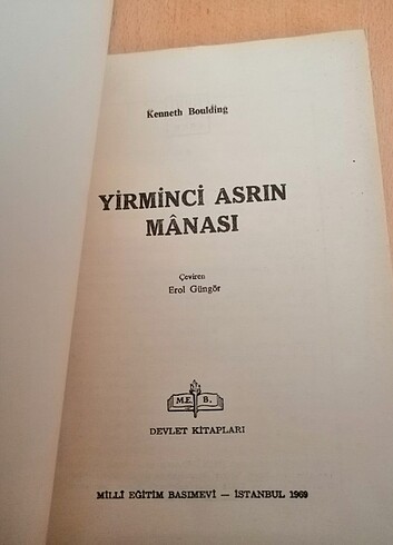 Yirminci Asrın Mânası Kenneth Boulding 