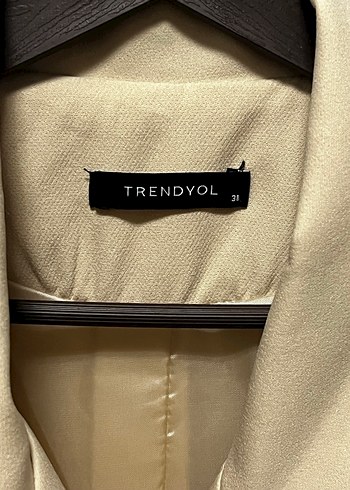 Bej Düğmeli Kadın Blazer Ceket - Görsel 2