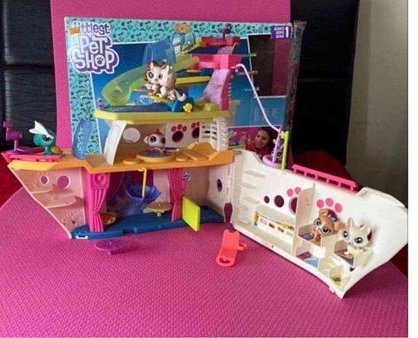 LPS Minişler Miniş Gemisi ve 10 adet orjinal Miniş