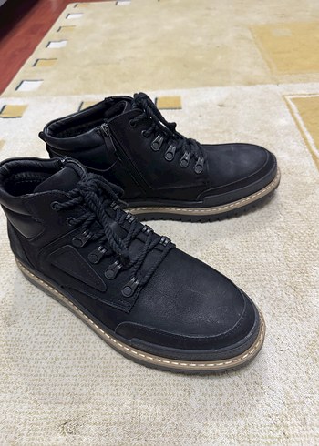 Hakiki Deri Siyah Bağcıklı Erkek Bot - Görsel 7