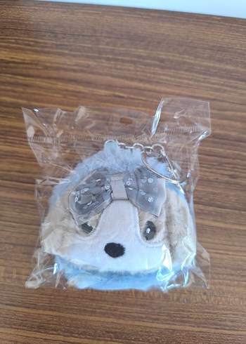 Kahverengi Köpek Figürlü Peluş Aynalı Anahtarlık - Görsel 8