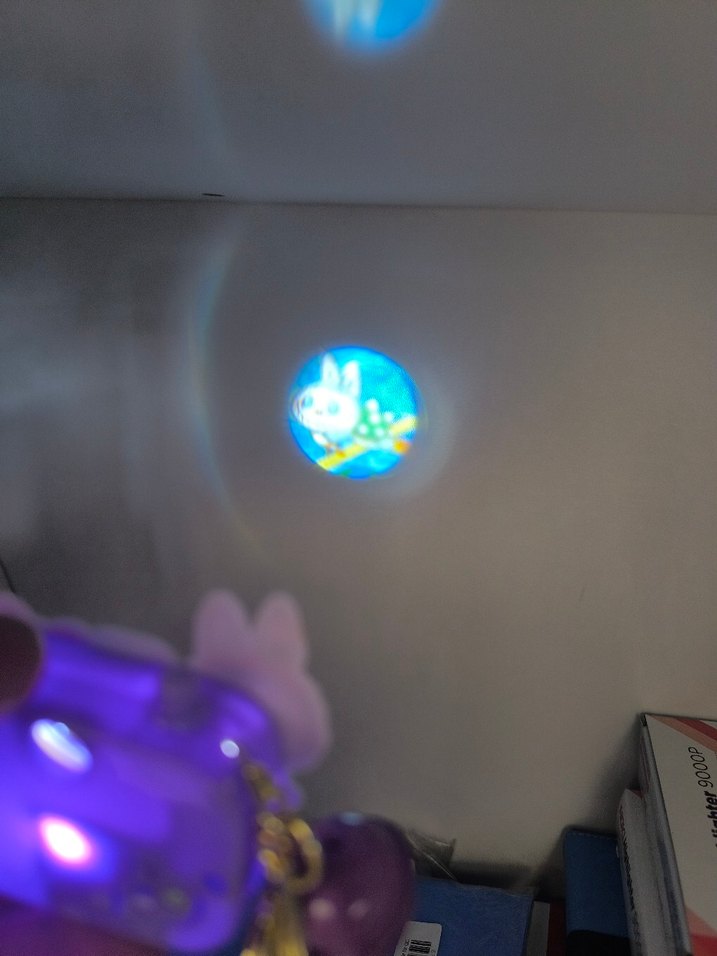 Renkli Püsküllü Projeksiyon Anahtarlık Kamera Tasarımlı - Görsel 4