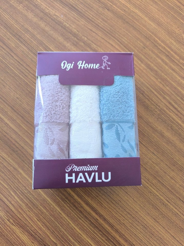 Pastel Renkli Desenli 3'lü Havlu Seti - Görsel 2