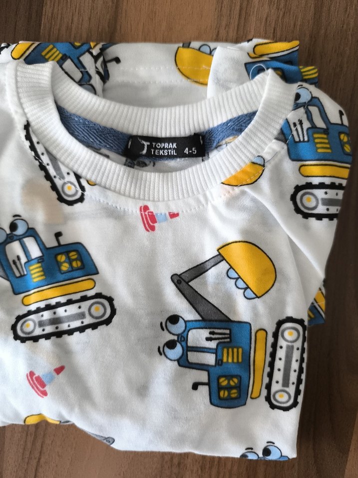 Bebek Erkek Renkli Baskılı Kısa Kollu Takım - Görsel 3