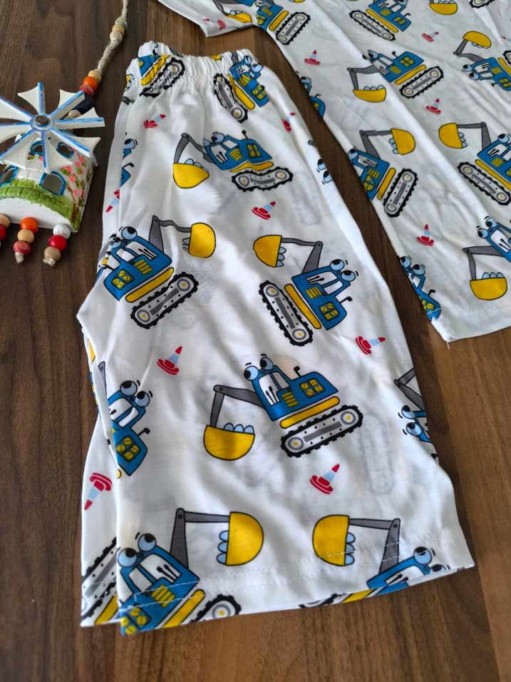 Bebek Erkek Renkli Baskılı Streetwear Takım - Görsel 2