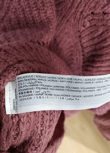 s Beden pembe Renk Mango Mohair (Moher-Tiftik) Kazak