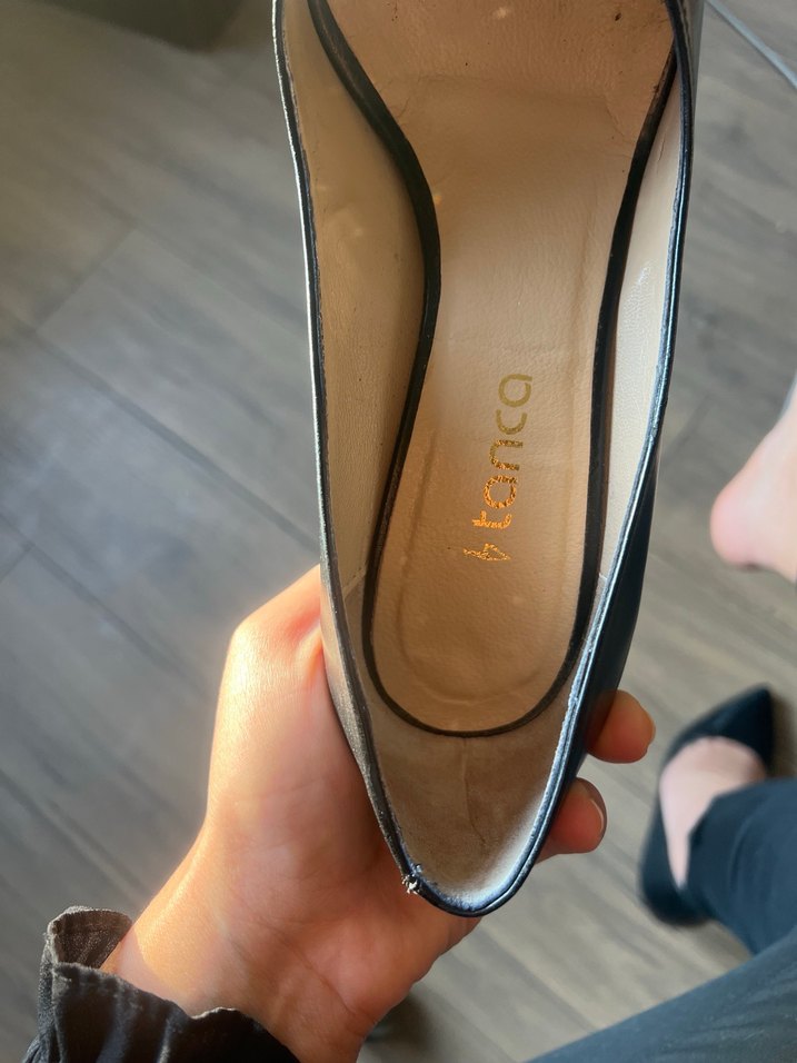 Siyah Stiletto Topuklu Kadın Ofis Ayakkabısı - Görsel 5