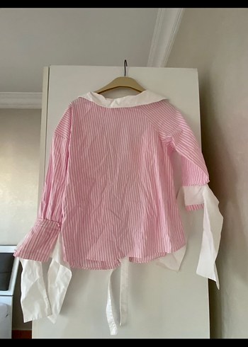 Adil ışık Cengiz abazoğlu koleksiyonu Çizgili asimetrik Gömlek - Görsel 2