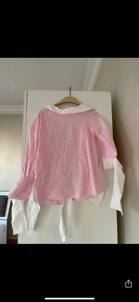 Adil ışık Cengiz abazoğlu koleksiyonu Çizgili asimetrik Gömlek - Görsel 2