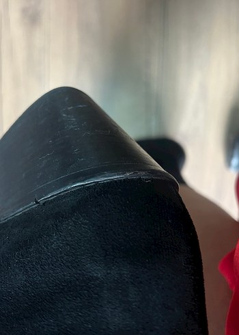 Siyah Süet kovboy Kadın Bot - Görsel 6