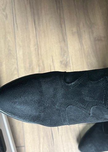 Siyah Süet kovboy Kadın Bot - Görsel 8