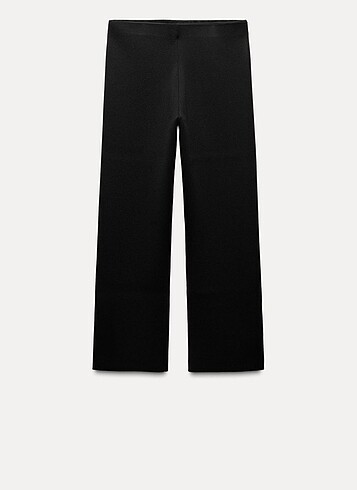 Zara Yanları düğmeli düz paça triko pantolon yeni sezon