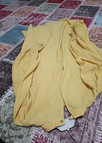 Kadın Sarı Mini Tunik - Görsel 4