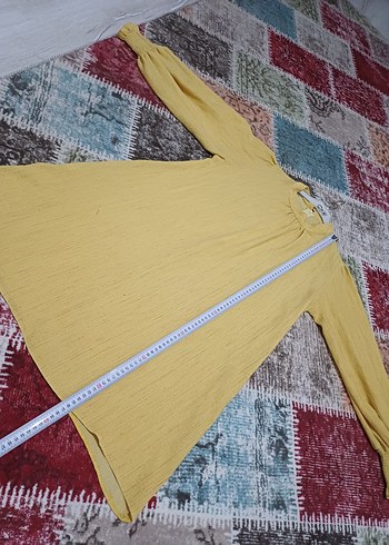 Kadın Sarı Mini Tunik - Görsel 2