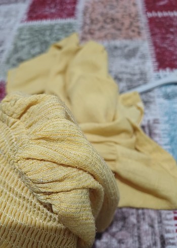 Kadın Sarı Mini Tunik - Görsel 3