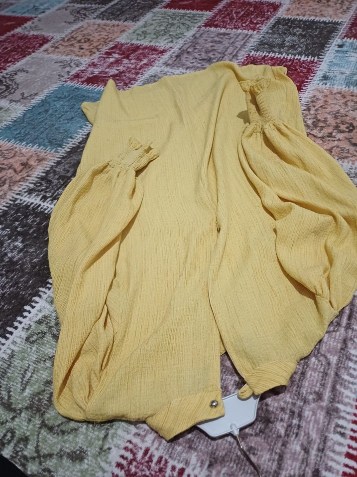 Kadın Sarı Mini Tunik - Görsel 4