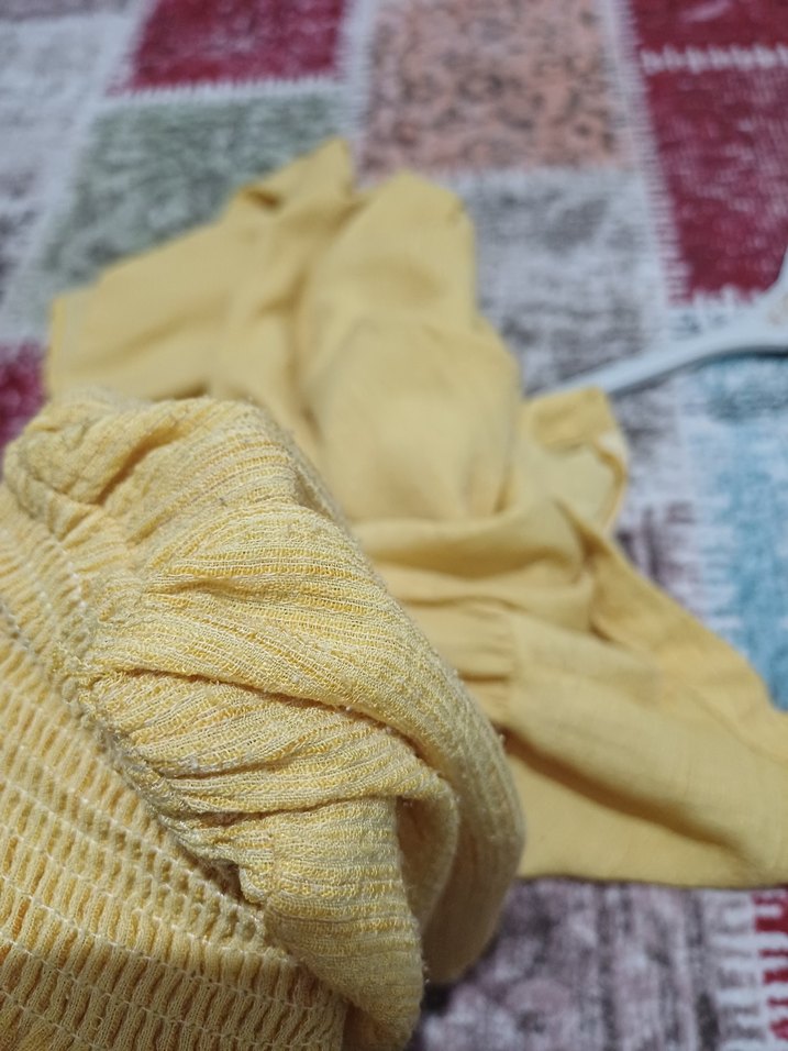 Kadın Sarı Mini Tunik - Görsel 3