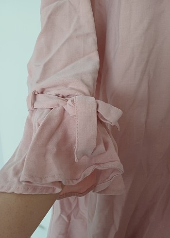 Uzun Kollu Mor Salaş Tunik - Görsel 6