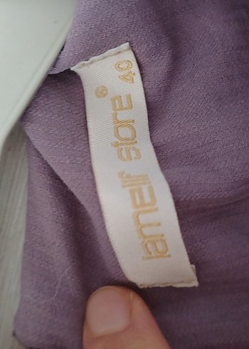 Uzun Kollu Mor Salaş Tunik - Görsel 3