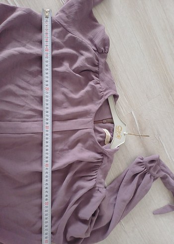 Uzun Kollu Mor Salaş Tunik - Görsel 8