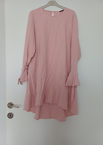 Uzun Kollu Mor Salaş Tunik - Görsel 5