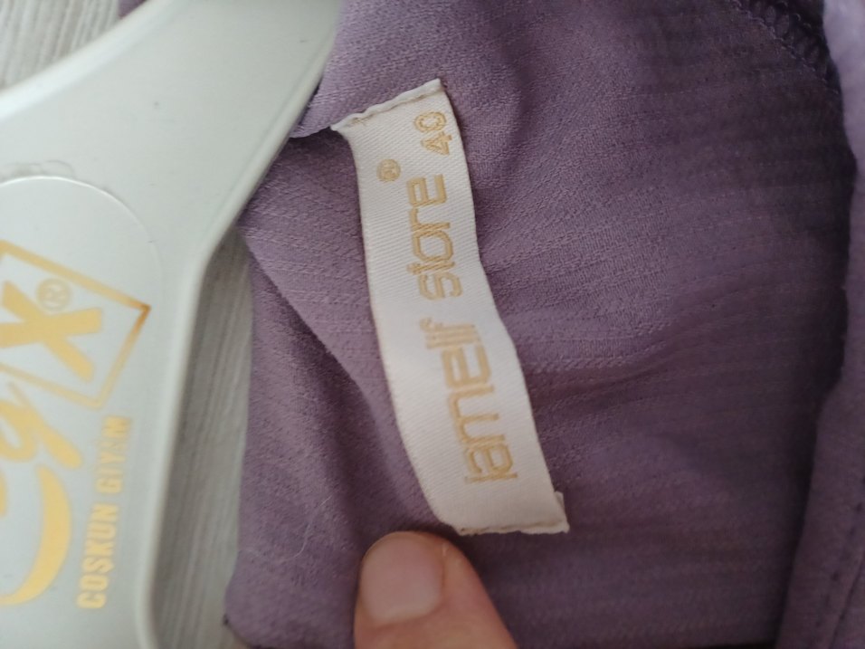 Uzun Kollu Mor Salaş Tunik - Görsel 3