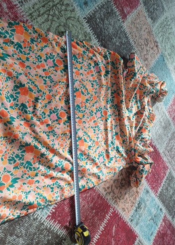 Çiçekli Uzun Bohem Elbise - Görsel 5