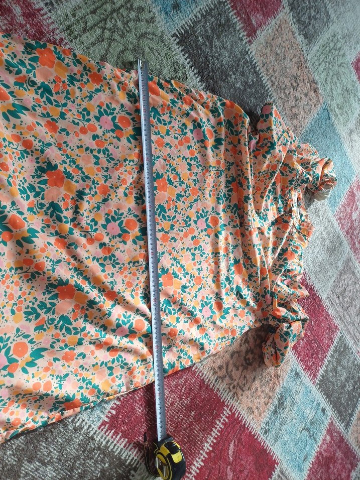 Çiçekli Uzun Bohem Elbise - Görsel 5