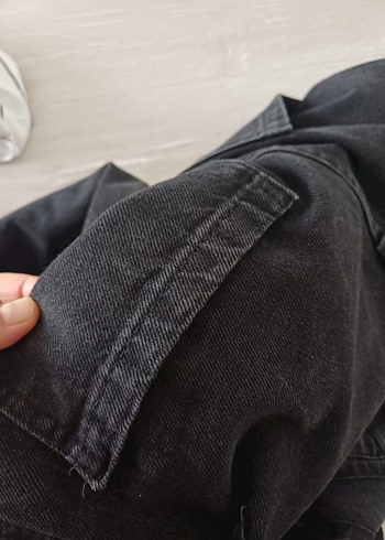 Siyah Kadın Denim Uzun Tulum - Görsel 4