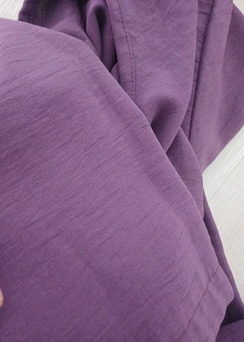Kadın Mor Uzun Kollu Fırfırlı Tunik - Görsel 5