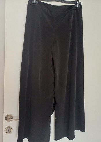 Drapeli Siyah Kadın Kumaş Pantolon - Görsel 3