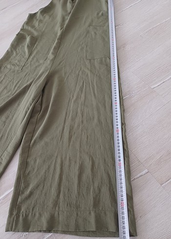 Kadın Haki Uzun Askılı Salaş Tulum - Görsel 3