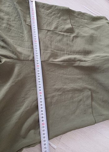 Kadın Haki Uzun Askılı Salaş Tulum - Görsel 6