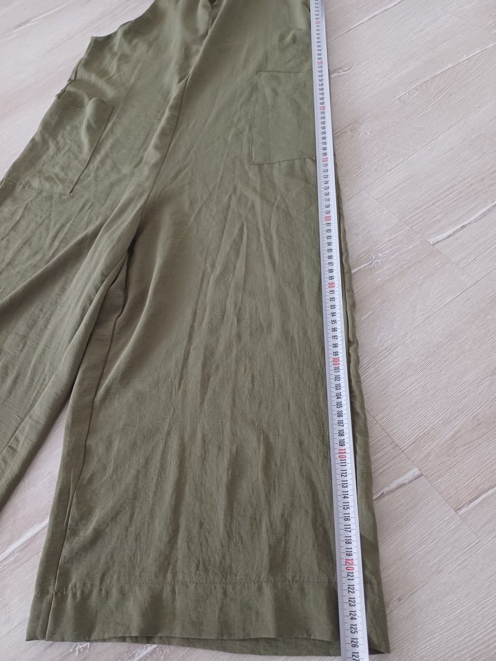 Kadın Haki Uzun Askılı Salaş Tulum - Görsel 3