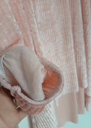 Pembe Kadın Salaş Kadife Takım - Görsel 3